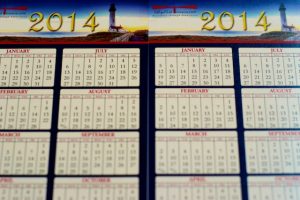 picture of uv coated printed calendar