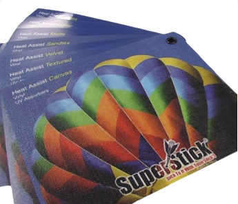 Picture of superstick wide format lamination samples